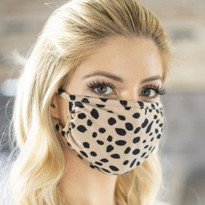 2 for $20! Dalmation print face mask